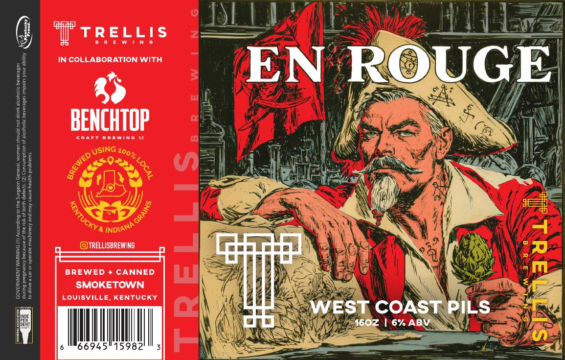 En Rouge finished label PDF preview