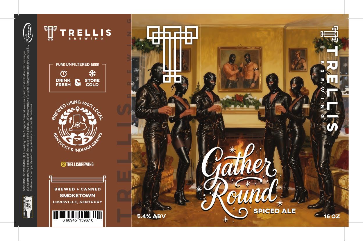 Gather Round finished label PDF preview