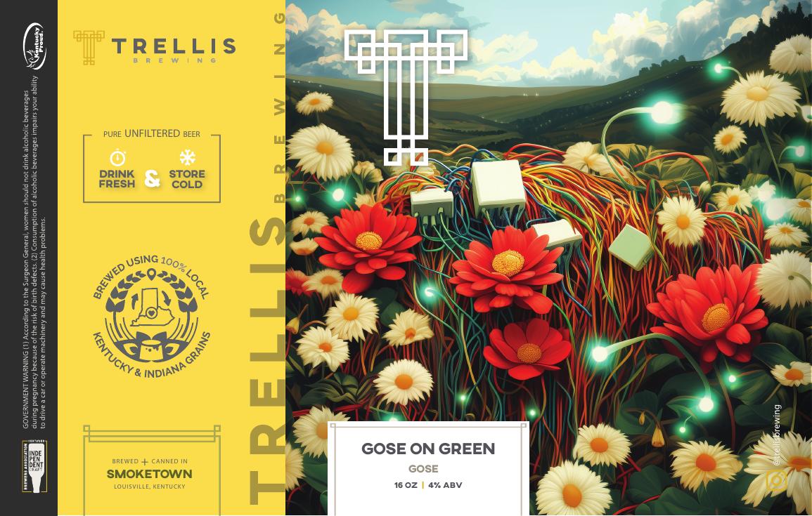 Gose On Green finished label PDF preview