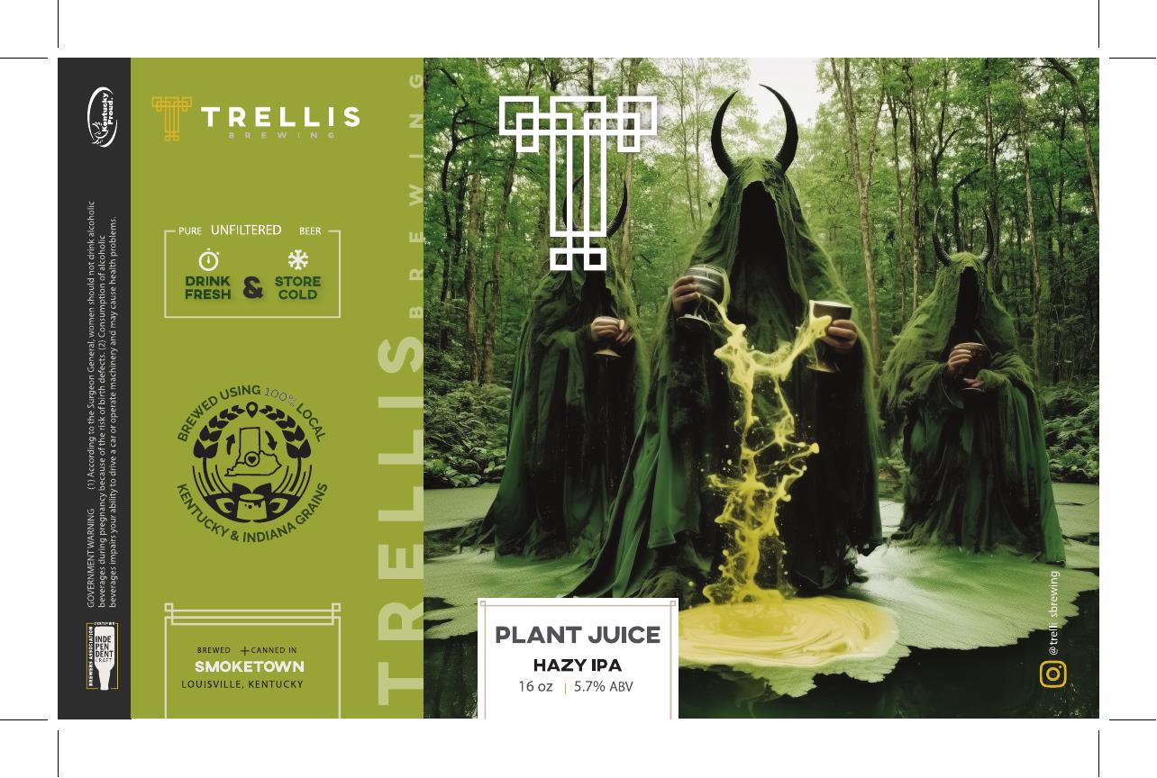 Plant Juice finished label PDF preview