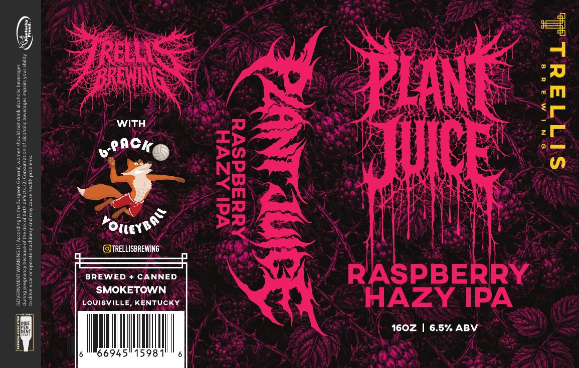 Plant Juice finished label PDF preview