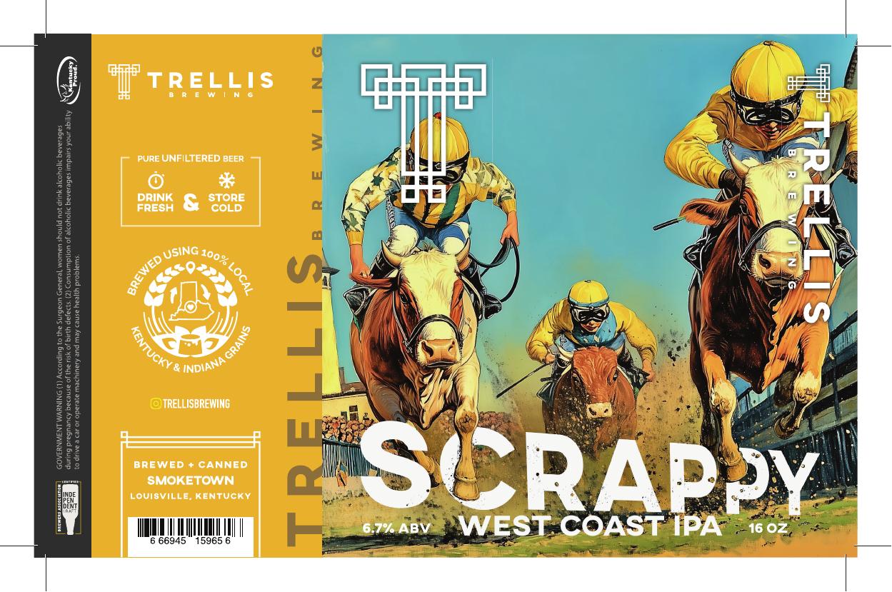 Scrappy finished label PDF preview
