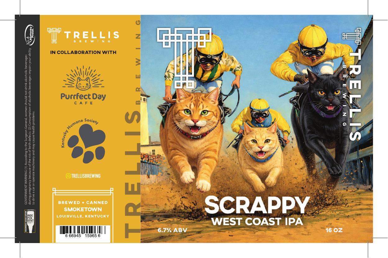 Scrappy finished label PDF preview