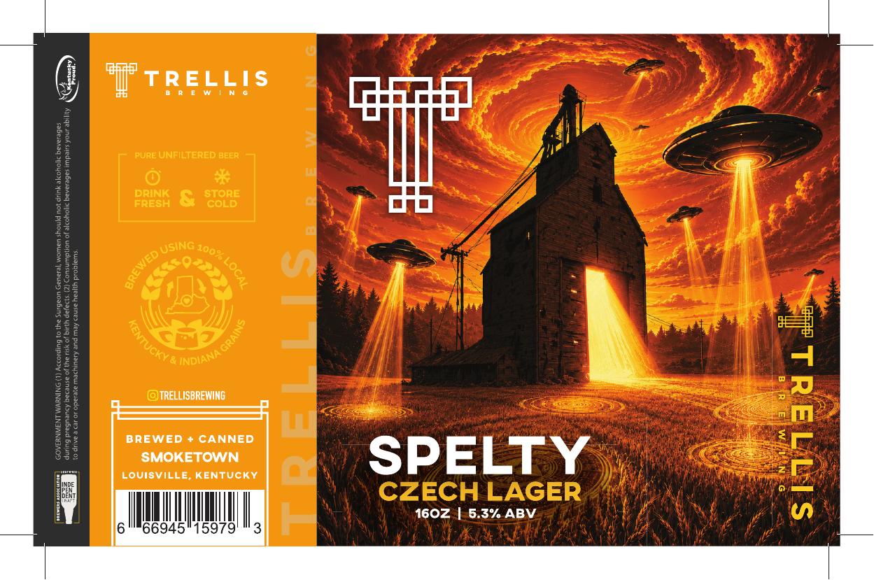 Spelty finished label PDF preview