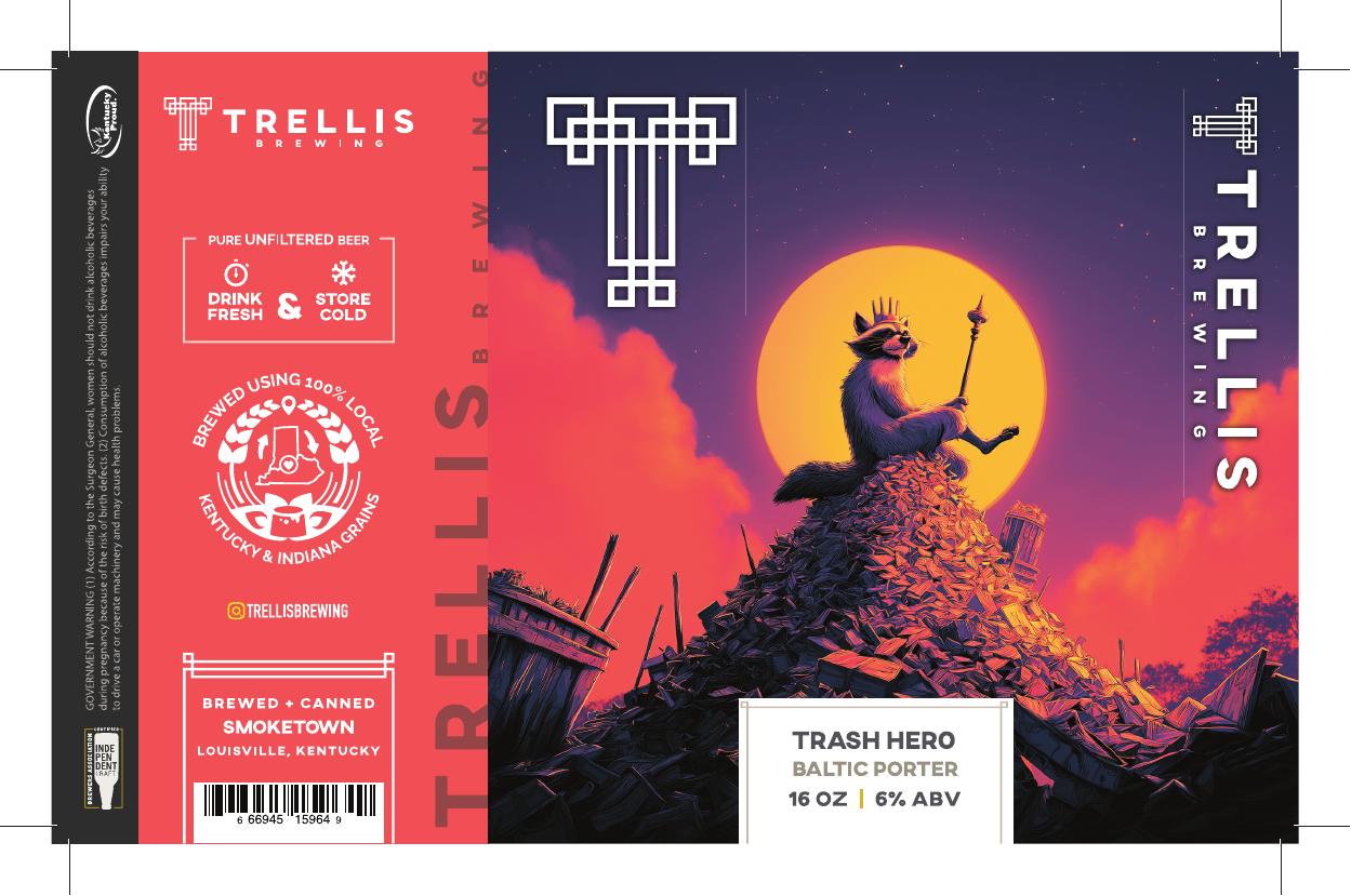 Trash Hero finished label PDF preview
