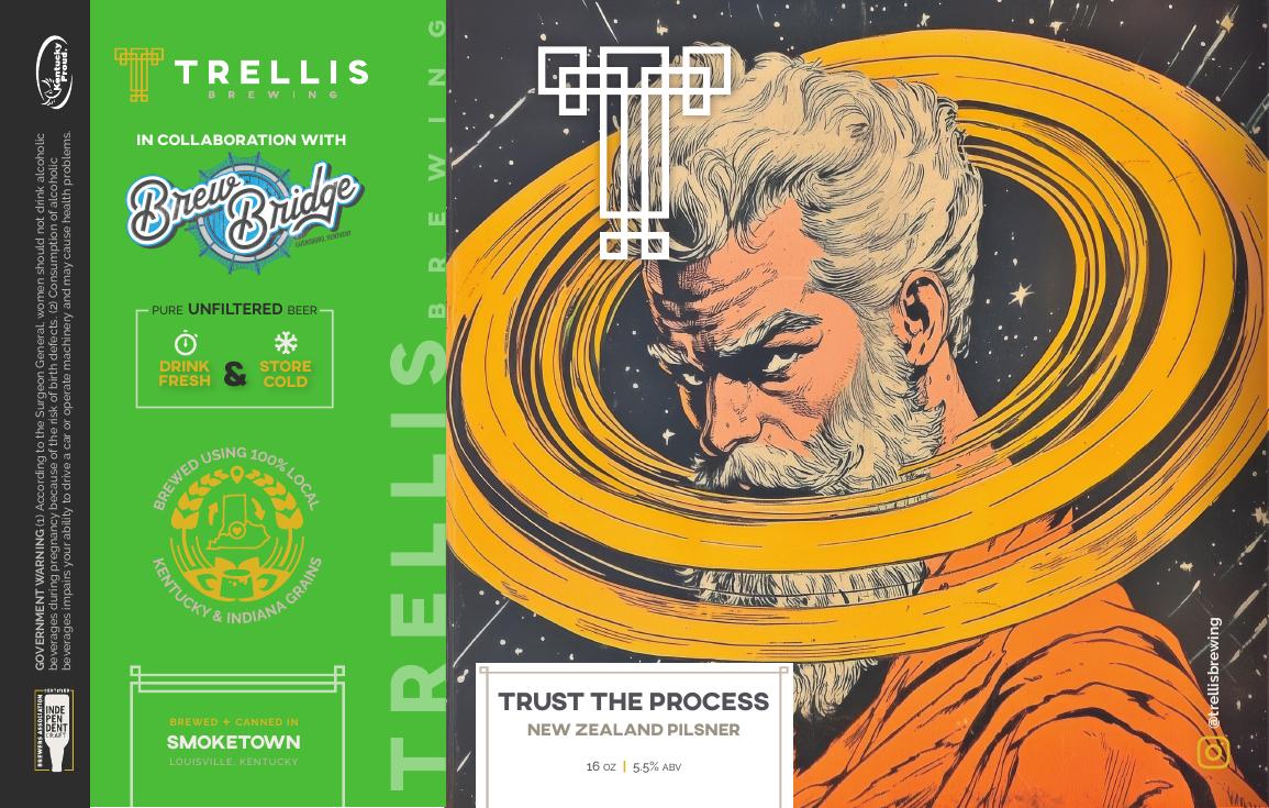 Trust The Process finished label PDF preview