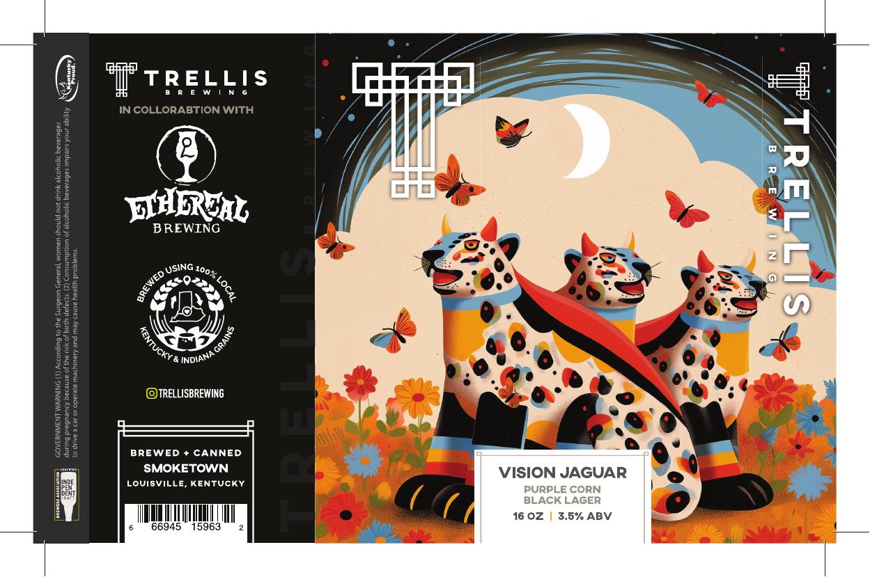 Vision Jaguar finished label PDF preview